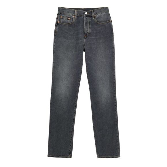 Gucci Classic Denim Jeans Women Gray Jeans & Pants